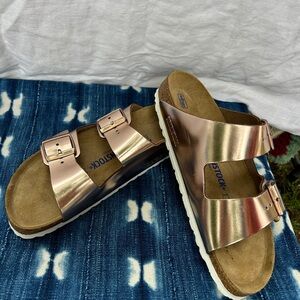 Birkenstock Rose Gold Sandals